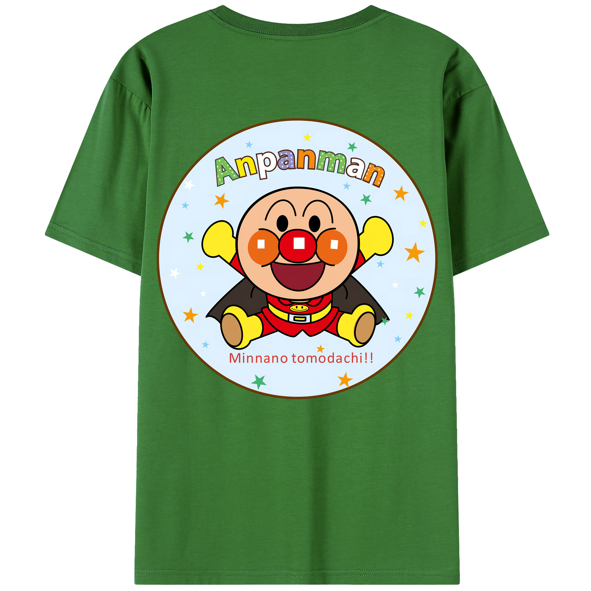 （画像用） アンパンマン Anpanman レディース半袖Tシャツ(バックプリント)